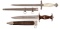 Two Nazi Style Daggers with Scabbards