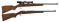 Two Bolt Action Single Shot Rifles