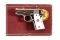 Factory Engraved Colt Mustang Semi-Automatic Pistol with Matchin