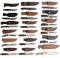 Group of Eighteen Knives with Sheaths