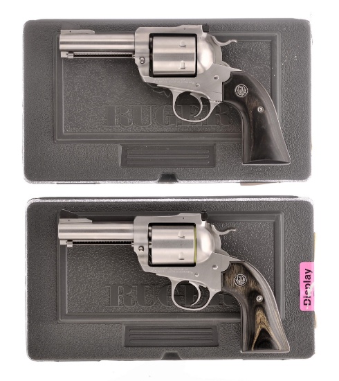 Two Ruger New Model Super Blackhawk Single Action Revolvers