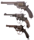 Three European Double Action Revolvers