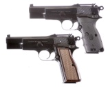 Two Fabrique National Hi Power Semi-Automatic Pistols with Cases