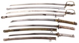 Five Japanese Style Swords