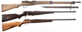 Three Bolt Action Rifles