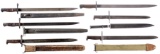 Group of Six Military Bayonets