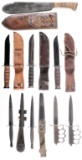 Group of Eight Assorted Fighting Knives