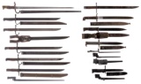 Group of Fifteen Assorted Military Style Bayonets