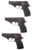 Three Astra Constable Semi-Automatic Pistols
