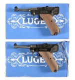 Two Stoeger .22 Luger Semi-Automatic Pistols with Boxes