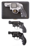 Three Smith & Wesson Double Action Revolvers