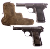 Two Savage Model 1907 Semi-Automatic Pistols