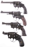 Four Double Action Revolvers