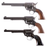 Three Single Action Revolvers