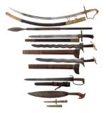 Group of Eight Assorted Swords and Blades
