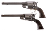 Two Remington Style Single Action Percussion Revolvers