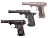 Three Savage Pistols Model 1907 Semi-Automatic Pistols