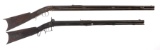 Two Antique Percussion Long Guns