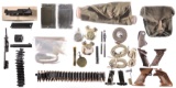 Group of Assorted Military Accessories and Parts