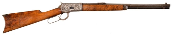 Engraved Winchester Model 1892 Lever Action Rifle