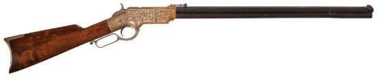 Recreation of a Deluxe Engraved Silver-Plated Henry Rifle