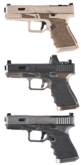 Three Agency Arms Glock 19 Semi-Automatic Pistols