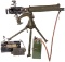 Deactivated Vickers Machine Gun with Accessories