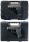 Two Semi-Automatic Pistols with Cases -A) FNH-USA FNX45
