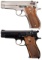 Two Smith & Wesson Model 39 Semi-Automatic Pistols