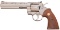 Desirable Nickel Colt Python Double Action Revolver
