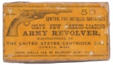 50 Round U.S. Cartridge Co. Box of .44 Colt Ammunition