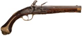 Engraved and Gilded Bohemian Flintlock Pistol