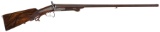 Engraved Rieger double barrel underlever hammergun