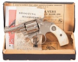 Nickel Plated Colt Pocket Positive Revolver, Pearl Grips & Box