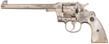 Factory Engraved Colt Officer's Model Target Revolver, Letter
