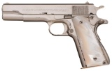 Pre-War Colt Super 38 Pistol with Nickel Finish