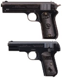 Two Colt Semi-Automatic Pistols