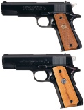 Two Colt Semi-Automatic Pistols A) Colt Series 70 Government