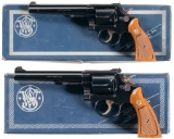 Two Smith & Wesson Double Action Revolvers with Boxes