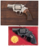 Two Colt Double Action Revolvers with Boxes