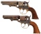 Two Cooper Firearms Mfg. Co. DA Percussion Revolvers