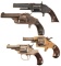 Four Antique American Revolvers