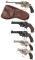Five Smith & Wesson DA Revolvers