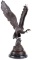Falcon Bronze Signed Moignez