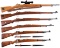 Six Military Bolt Action Rifles