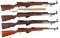 Four SKS Semi-Automatic Carbines