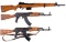 Three Semi-Automatic Rifles