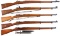 Five Bolt Action Military Rifles