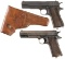 Two 1911/Government Model Semi-Automatic Pistols