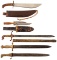 Five Assorted Edged Weapons